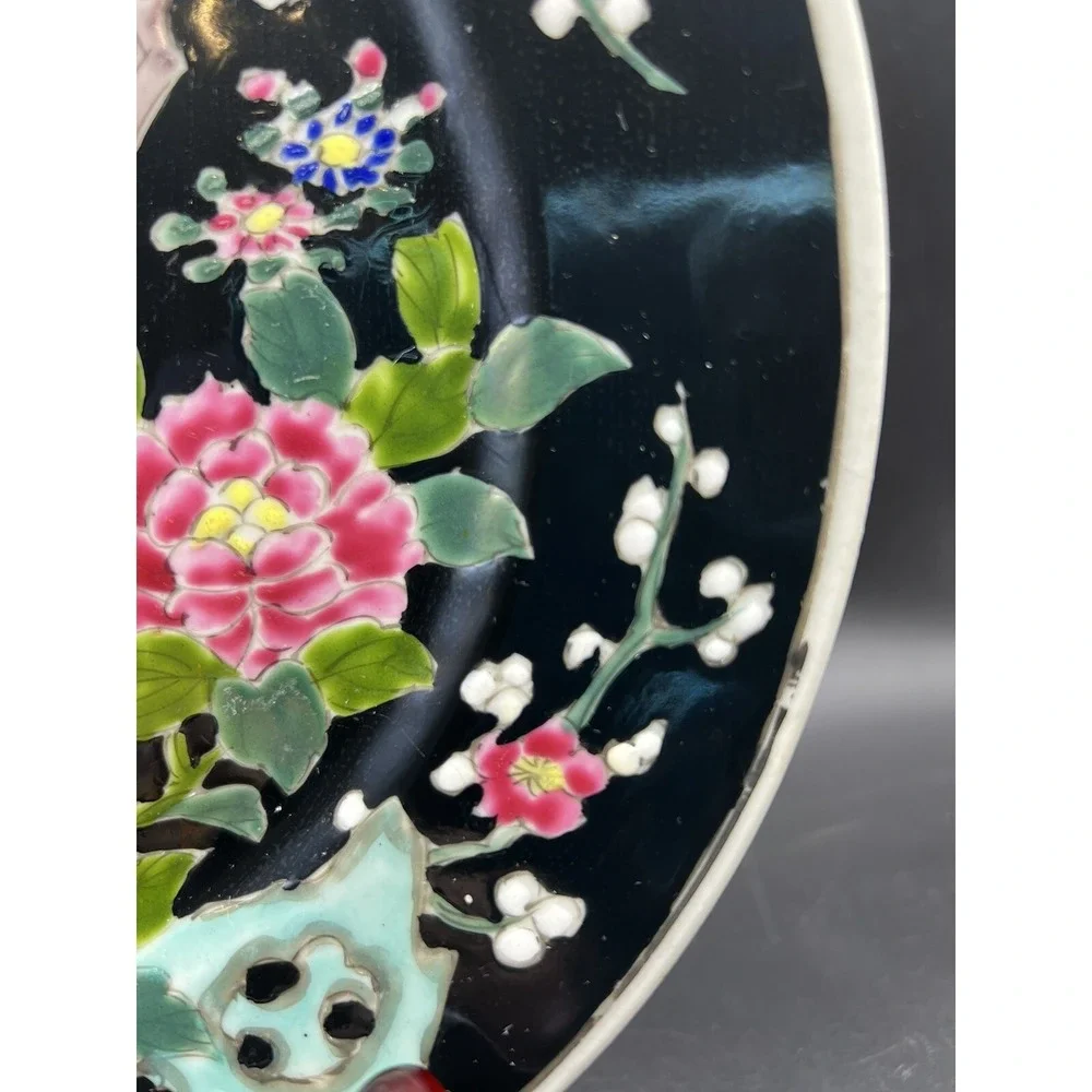 Antique Nippon Peacock/ Phoenix Bird Plate 9.5